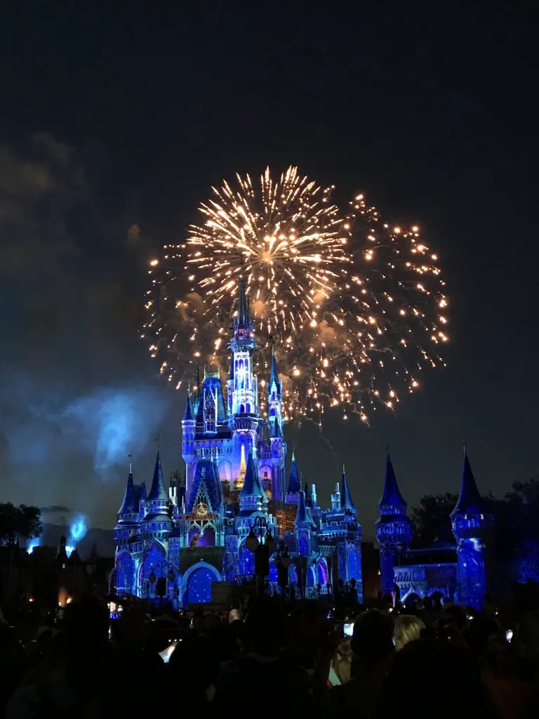 Fireworks at Cinderella's Castle is a must do for romantic things to do at Disney World.