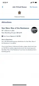 Star Wars: Rise of the Resistance Disneyworld