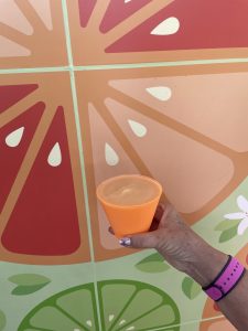 Orange cream shake at Festival of the Arts